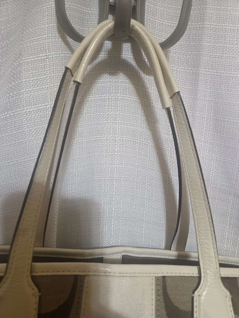 Coach Signature Stripe Framed Tote F13533